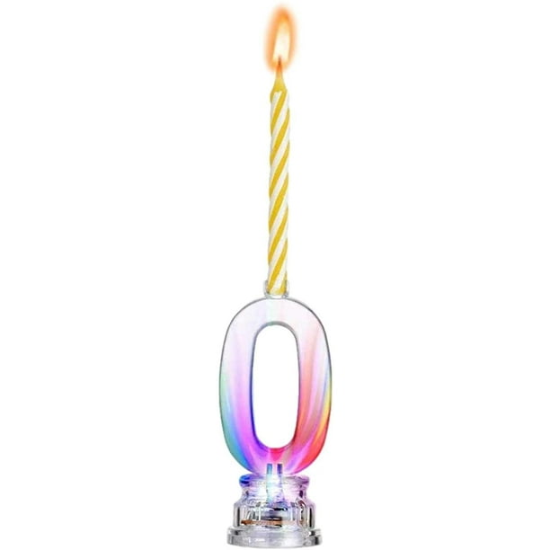 Bougies d'anniversaire de 6 ans numéro 6, couleurs arc-en-ciel de bougies  d'anniversaire, adaptées aux fêtes d'anniversaire : : Cuisine et  Maison
