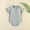 Green, variant on JDQJBZ Baby Romper Summer Clothes Short Sleeve Solid Color Lapel Collar Bodysuit