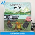 thumbnail image 1 of Personalized Camping Blanket Gift Idea For The Whole Family Blanket, 1 of 2