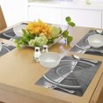 thumbnail image 4 of Ambesonne Galaxy Place Mats Set of 4, Oval Alien Life Cosmos, Standard Size, Grey, 4 of 6
