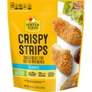 Foster Farms Fully Cooked Crispy Chicken Strips (White Meat) - Frozen, 24 oz (1.5 lb) Bag