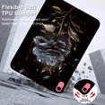 thumbnail image 3 of TECH CIRCLE Case for iPad 10th Generation 2022 10.9 Inch, Ultra Slim Thin Lightweight Elegant Pattern Soft TPU Anti-Scratch Protective Back Cover Case for iPad 10th Gen 10.9 inch 2022,Black Flower, 3 of 6