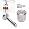 thumbnail image 3 of Tamper De Café, Cápsula De Café De Acero Inoxidable Recargable A Prueba De Calor, Resistente Al óxido, Reutilizable Con Cepillo De Cuchara Para Oficina, 3 of 7