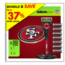 Exclusive Gillette Labs Official 49ers Gameday Razor Bundle