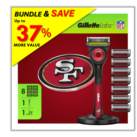 Exclusive Gillette Labs Official 49ers Gameday Razor Bundle