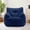 Dark Blue, variant on YSICK Small Bean Bag Chair for Adults and Kids,Memory Foam Bean Bag Sofa with Armrests & Pockets，Beanbag Lounge Lazy Floor Sofa for Living Room, Bedroom,Dark Blue