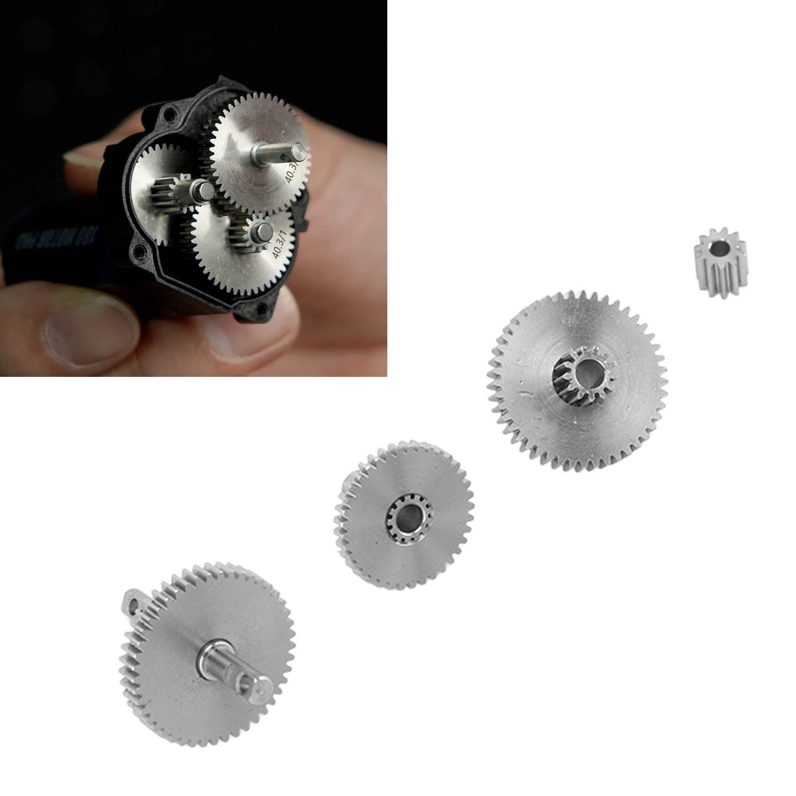 Kit De Engranajes Diferenciales RC 54T + Piñones 15T 17T 19T | Piezas De Aleación Para Stampede, Rustler, VXL Y Slash | Mejora De Rendimiento