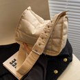 thumbnail image 1 of Bolso de hombro de algodón Acolchado Rombo Casual Shopping Crossbody Bag (Beige), 1 of 8