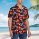 thumbnail image 3 of Balery Fire Rescue With Red Helmet And Truck Camisas hawaianas de manga corta para hombre, camisas playeras de corte holgado, camisas de vacaciones con botones,Medium, 3 of 7