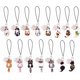 thumbnail image 1 of 15 estilos de colgantes de gato para teléfono, bonitos colgantes de gato kawaii, de aleación esmaltada, para correa de teléfono celular., 1 of 5