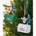 2 Packs by Malibure Desktop Ornament,Mini Mailbox Christmas Tree