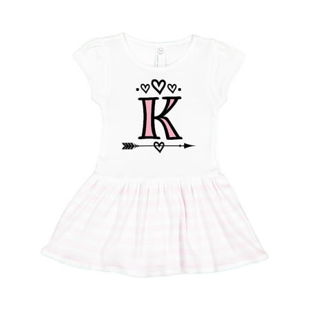 

Inktastic Letter K Monogram Tribal Arrow Gift Toddler Girl Dress