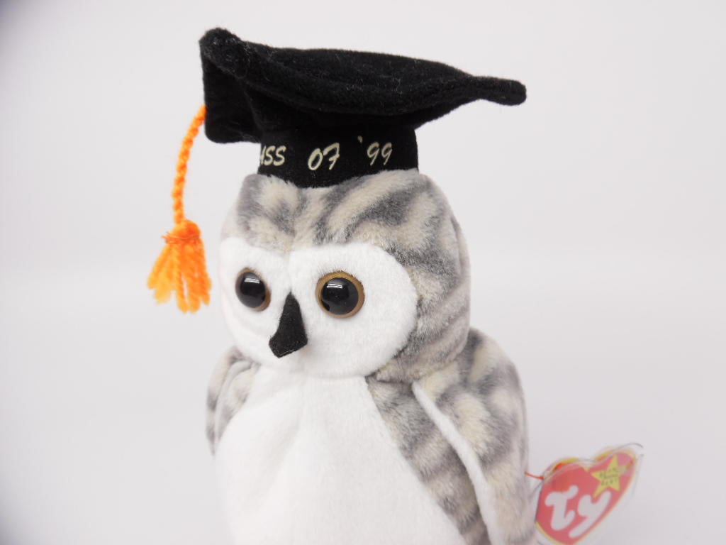 Details about   TY Beanie Babies Wiser 1999 Graduation Owl 8" 