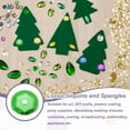thumbnail image 4 of Loose Sequins 2000 Pcs 5MM Silver Backed Cup Embroidery Sequins Spangles for Jewelry Making Crafts Sewing, Grass Green, 4 of 6