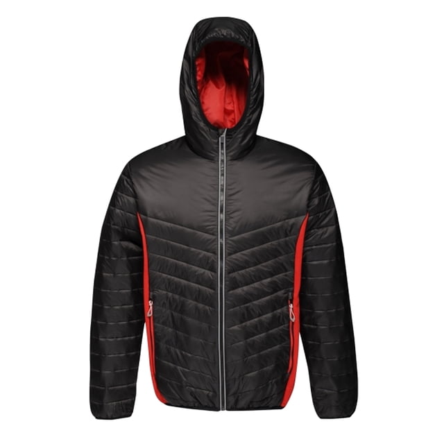 Regatta - Chaqueta Lake Placid para Hombre (Negro, Rojo Clásico) Regatta UTRG3555_blackclassicred
