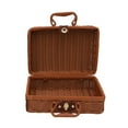 thumbnail image 1 of Vintage Rattan Woven Storage Case Makeup Holder Suitcase Sundries Organizer Box, 1 of 10