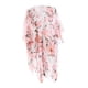 thumbnail image 3 of Cárdigan tipo kimono transparente con estampado floral Macarena para mujer Traje de baño de verano Rosa, 3 of 6