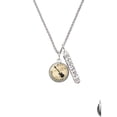 thumbnail image 2 of Delight Jewelry Silvertone Domed Music - Electric Guitar Silvertone Sisters Best Friends Forever Bar Charm Necklace, 23", 2 of 4
