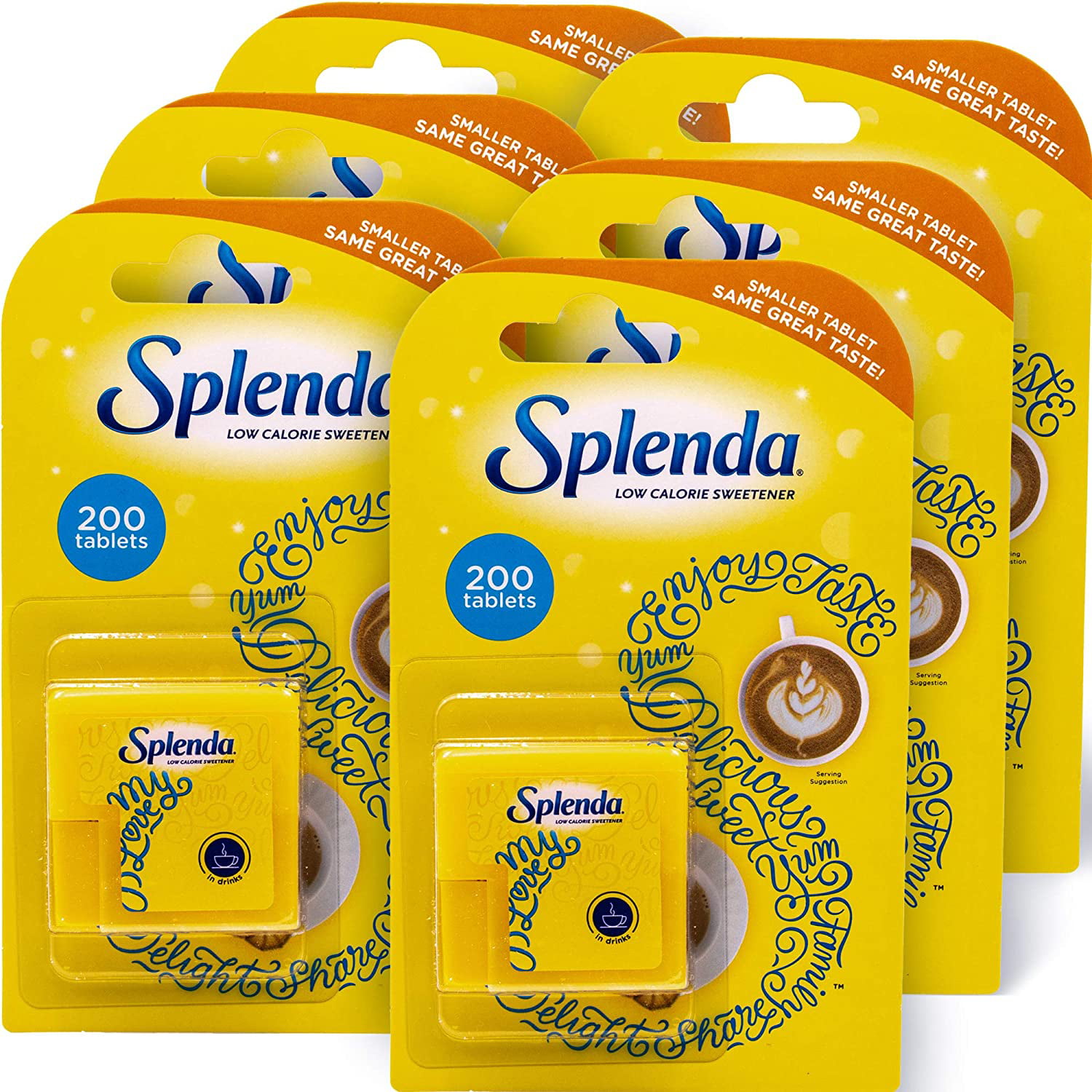 Splenda No Calorie Sweetener, Sweet Minis, 200 Tablets (6 Pack