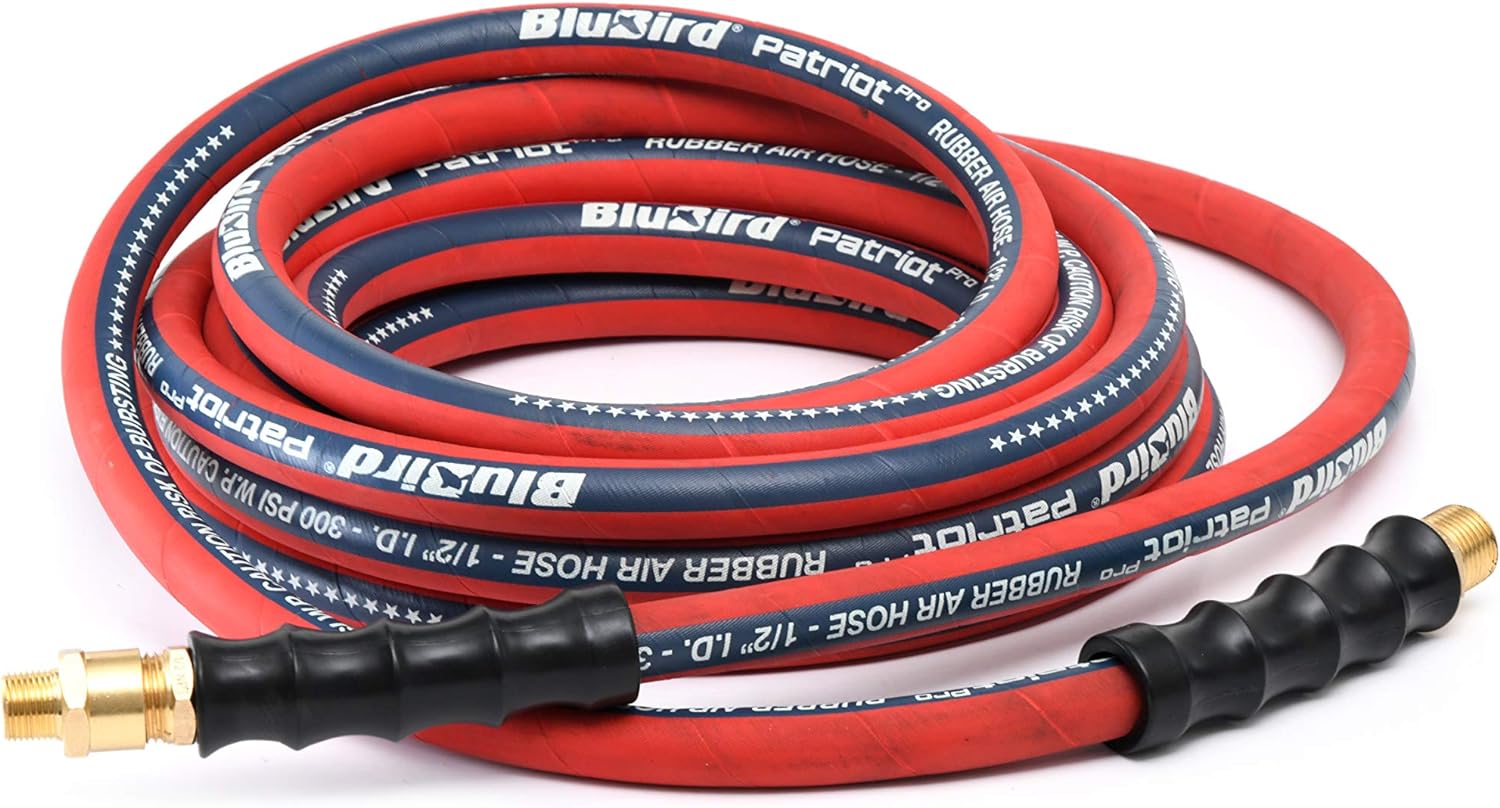 BluBird BLBPP1225 0.5 in. x 25 ft. Patriot Pro Air Hose - 300 PSI