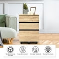 thumbnail image 3 of Costway Classeur Mobile à 3 Tiroirs Armoire de Classement Vertical pour Bureau à Domicile, 3 of 10