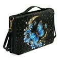 thumbnail image 2 of FOR U DESIGNS Moon Galaxy Bible Cover Case for Women Butterfly Floral Bible Cover PU with Shoulder Strap Bible Book Cover Carrying Case Size XL Soft Bible Study Tote Bag Organizer for men, 2 of 7