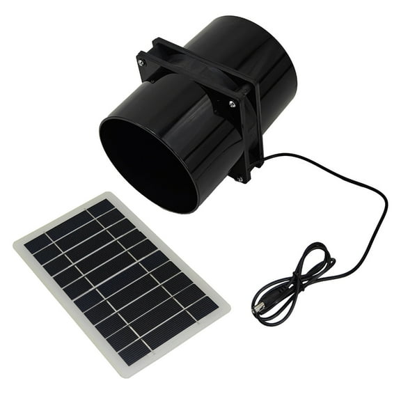GENEMA User Friendly Solar Powered Exhaust Fan 12V for Great Airflow in Various Space