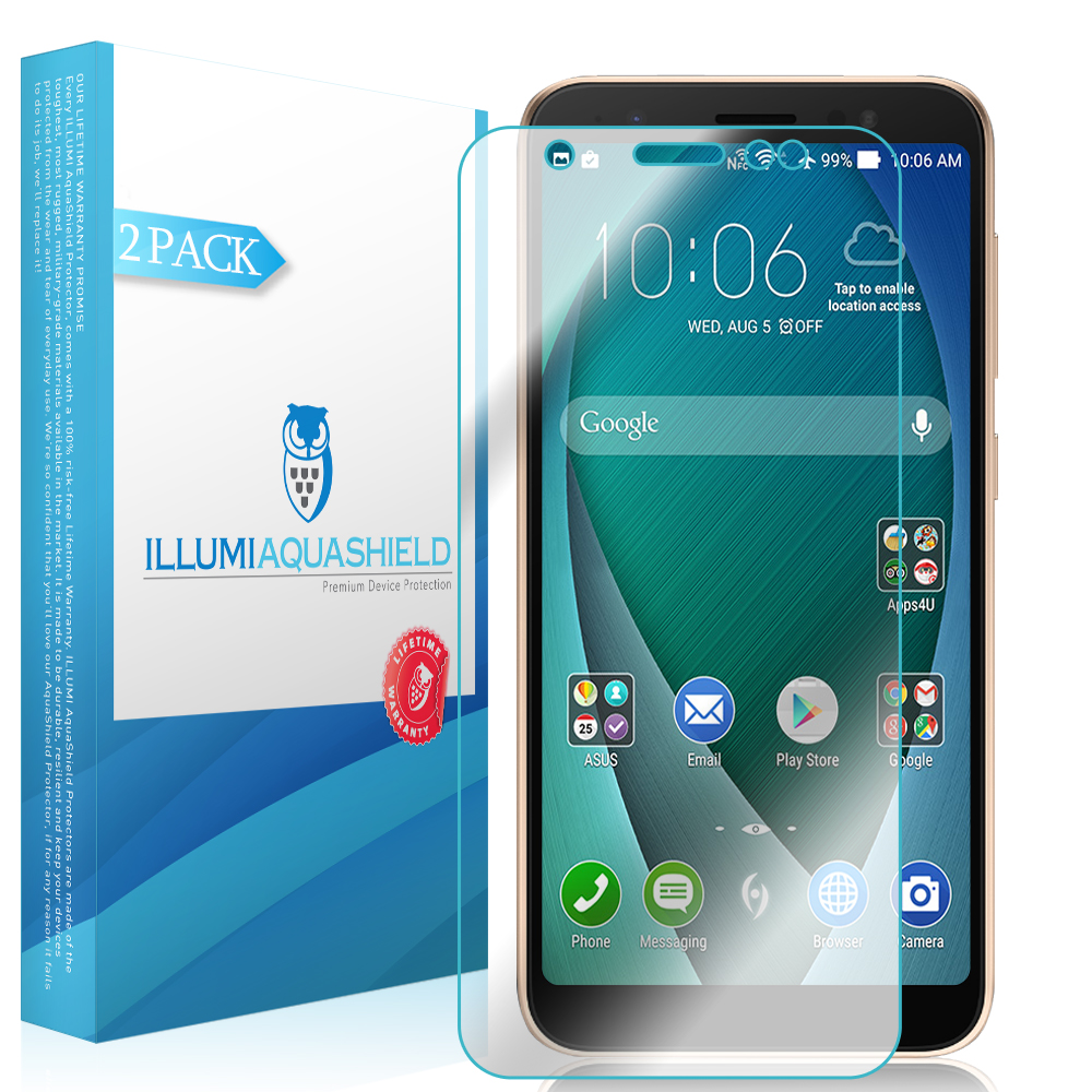2x iLLumi AquaShield Clear Screen Protector for Asus Zenfone Live (L1)