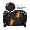 thumbnail image 5 of Multi-Size Suitcase Protective Cover Full Range Double Stitching Invisible Zipper For Travel Business Elegant Christmas Bell And Holly Pattern Large, 5 of 8