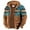 Khaki, variant on Maoxin Men Jacket Men's Vintage Print Fashion Casual Outdoor Work Bag Thick Long-sleeved Hooded Casual Coat/jacket Plus Size Jacket for Men , Khaki , XL