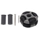 thumbnail image 2 of Rueda Omnidireccional BuyWeek 48 mm Doble Nylon PE Color Negro Gris, 2 of 14