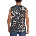 thumbnail image 4 of Balery Wildflower Watercolor 1 Camisetas sin mangas para hombre, absorbe la humedad y protege contra el mal olor.-3X-Large, 4 of 7