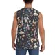 thumbnail image 4 of Fotbe Wildflower Watercolor 1 Men's Camiseta sin Mangas Estampada para Hombres, Playera Casual para Gimnasio, Entrenamiento, Playa-Small, 4 of 7