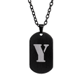 thumbnail image 1 of Collar Hombre de Inicial Letra A LUCKMAN, Acero Inoxidable Color Negro, Modelo Dylan negro UNITALLA, 1 of 7