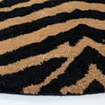 thumbnail image 6 of SAFAVIEH Soho Eglantine Animal Striped Wool Area Rug, Black/Brown, 2' x 3', 6 of 9