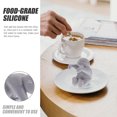 thumbnail image 5 of FONWILYO Cute Otter Shape Silicone Tea Infuser Easy Clean Tea Filter Fun Kitchen Gadget Present Grey, 5 of 7