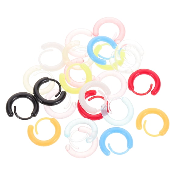 ETHZZLE 12 Pairs Bauble Earrings Women Fashion Accessory Resin Assorted Color Jewelry For Everyday Use