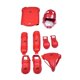 thumbnail image 3 of Equipo de entrenamiento de karate, guantes de boxeo, espinilleras, equipo de boxeo profesional para muay thai, karate, adultos y sanda. Rojo, 3 of 8