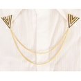 thumbnail image 2 of Pin de cuello de triangular hueco vintage 2 piezas, 2 of 6