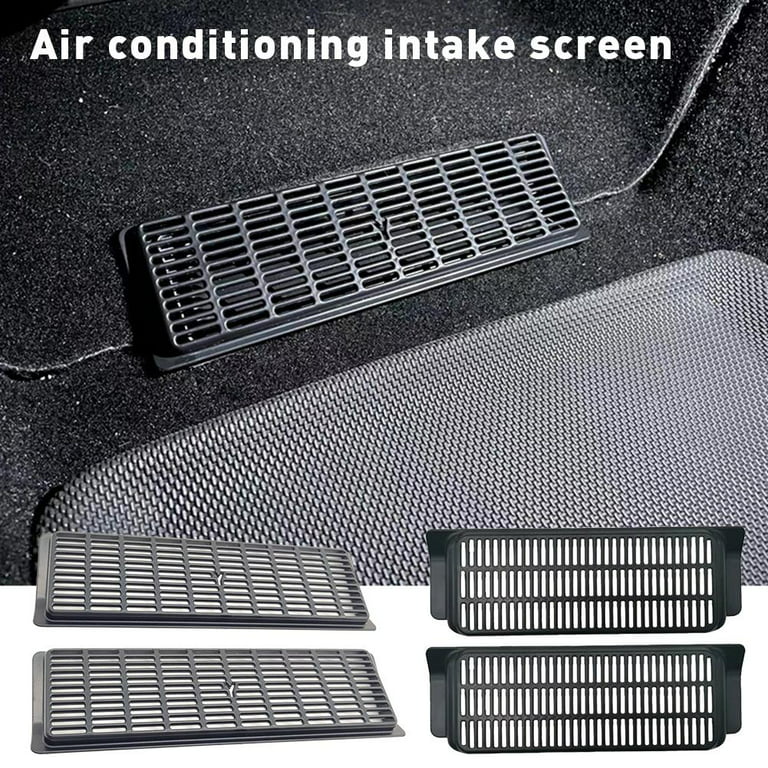 A Pair Car Air Outlet Cover For Tesla Model Y/3 Under Seat Air Vent Dust Co  GX C9N5 