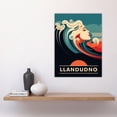 thumbnail image 2 of The Seaside Calls Llandudno Beach Wales UK Sunset Woman of the Waves Sea Siren Ocean Large Wall Art Poster Print Thick Paper 18X24 Inch, 2 of 3