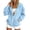 Blue -AL18, variant on Dwellite Hoodies for Womens Lightweight Full Zip Up Oversized Sweatshirts with Pockets Long Sleeve Casual Hooded White M