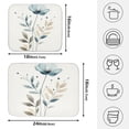thumbnail image 4 of Cold Toned Flower Dish Drying Mat for Kitchen, Quick Drying Absorbent Soft Durable 18 x 24", 4 of 10
