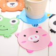 thumbnail image 5 of 5PCS Silicone Rubber Coaster Colorful Animal Coaster Cup Mat for Drinks Durable Non-Slip Hot Pads Protection Furniture Damage for Home and Kitchen Use, 5 of 5