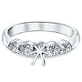 thumbnail image 4 of Pompeii 1/2ct Diamond Semi Mount Engagement Ring 14K White Gold Round Setting (G/H,I1), 4 of 4