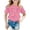 Pink, variant on XEGLSBU Girls Shirts Size 7/8 Girls Casual Short Sleeve Crewneck T Shirt for Kids Youth Toddler Children Everyday Soft Basic Tee Top Blouse Playwear Apparel Black Size 13-14 Years