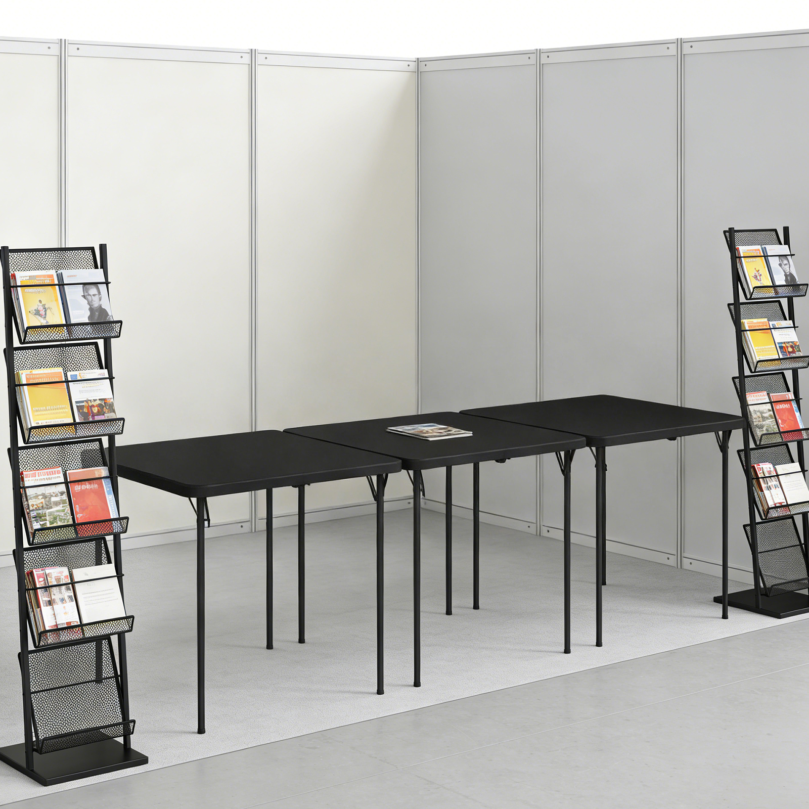 HaiCube 36 in. Square Folding Table, Black photo 8