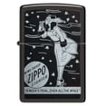 thumbnail image 2 of Zippo Windy Design High Polish Black Pocket Lighter, 2 of 6