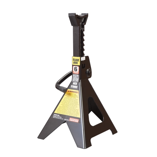 Torin Black Jack 6 Ton Steel Jack Stands Pair - T46002W - Walmart