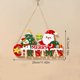 thumbnail image 3 of Decoración navideña LED para colgar en la pared | Cuadro de Papá Noel de madera con luces navideñas | Decoración navideña para interiores con pilas, 3 of 5